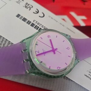 SWATCH Iridescent and Clear Watch